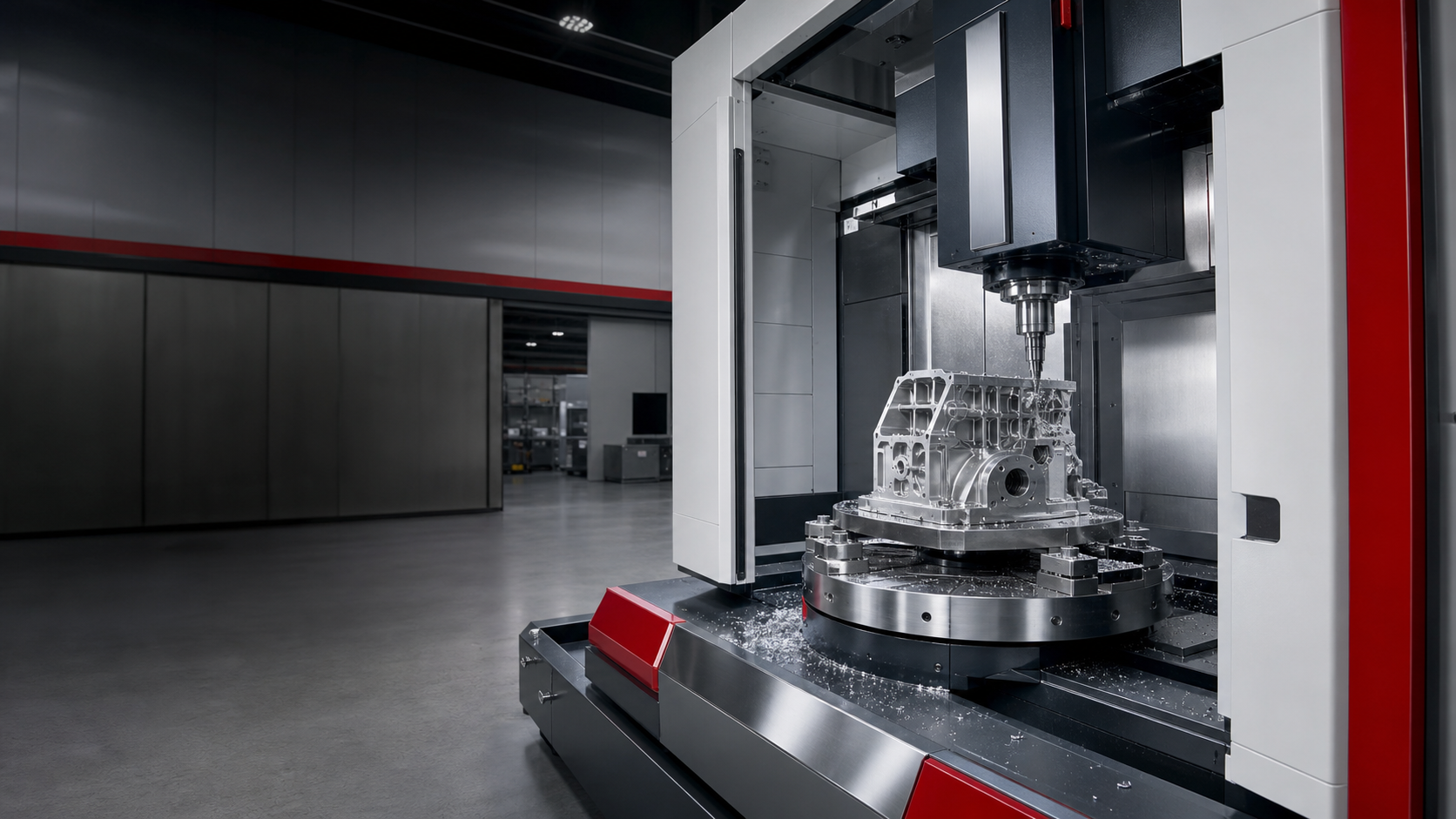 Premium VMC machining of a precision metal component at SRI Engineering